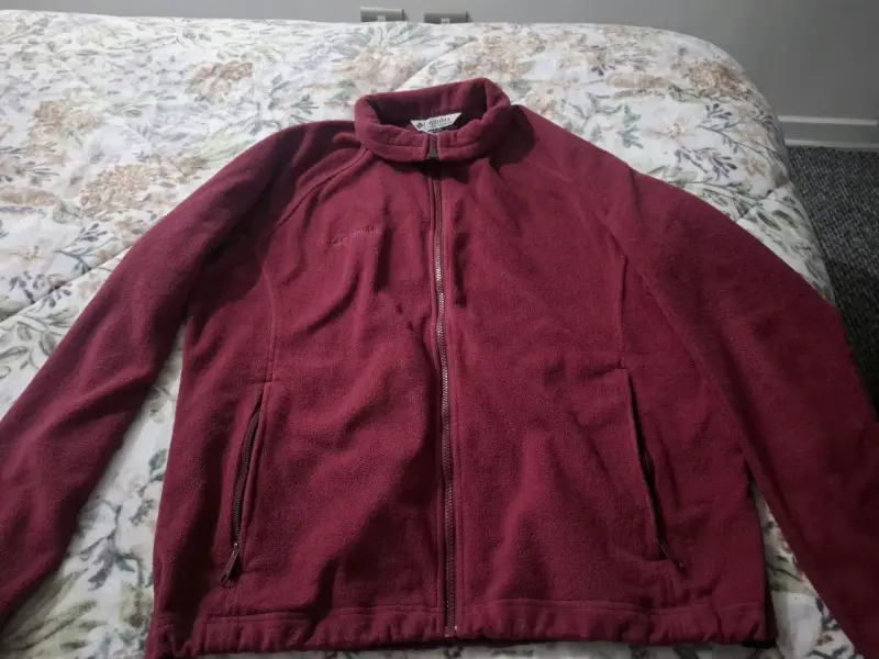 Chaqueta polar Columbia roja para hombre - 2
