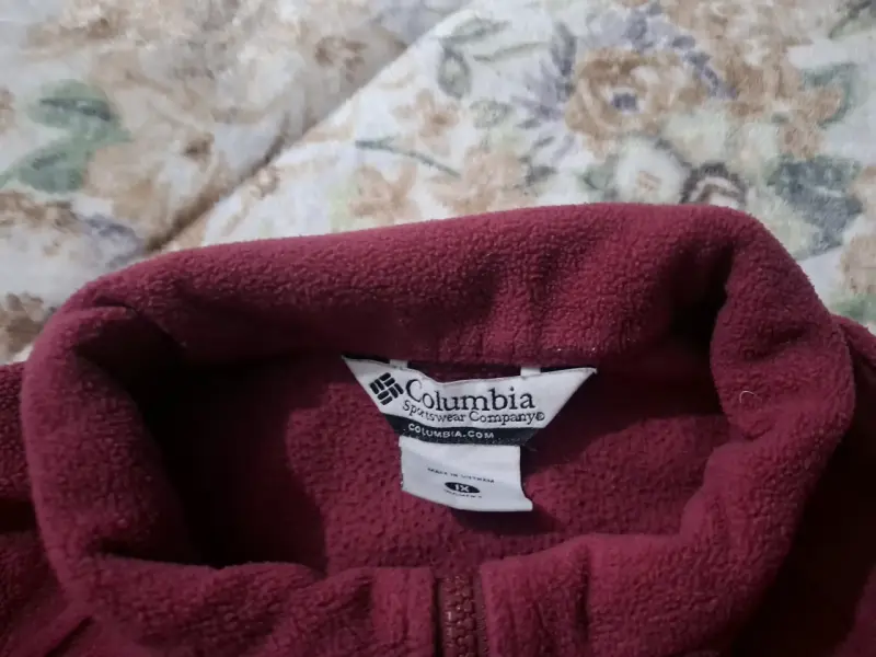 Chaqueta polar Columbia roja para hombre - 3