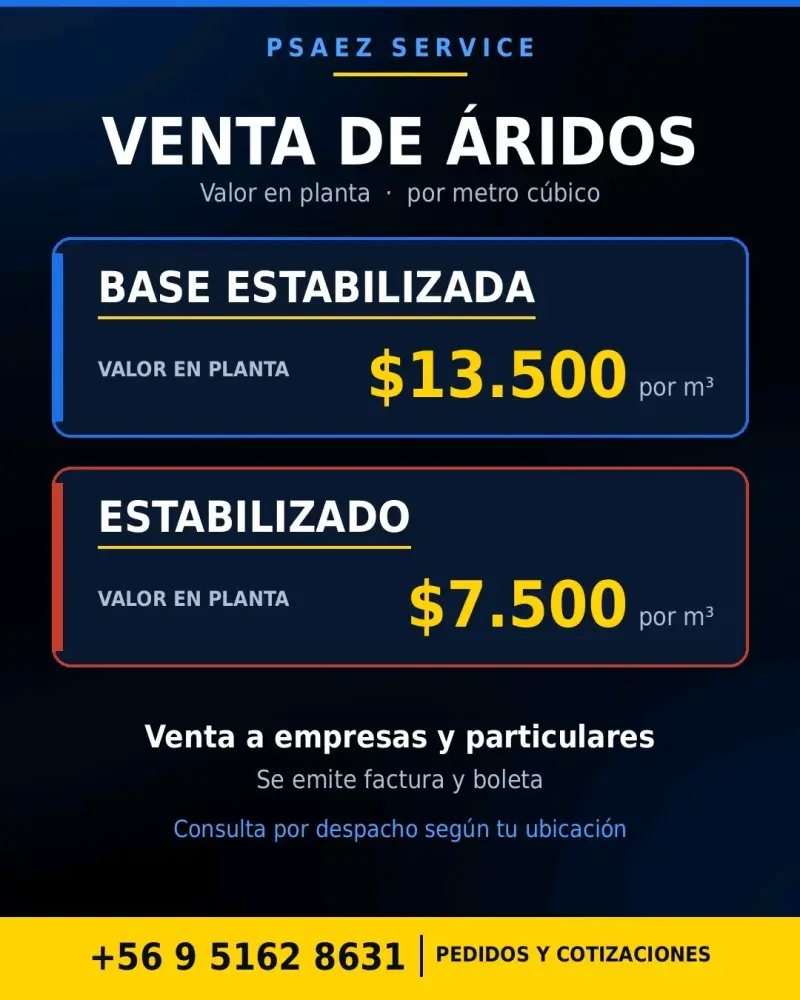 Venta de Áridos con Despacho Rápido y Confiable - 3