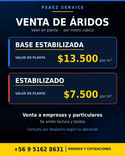 Venta de Áridos con Despacho Rápido y Confiable - miniatura 3
