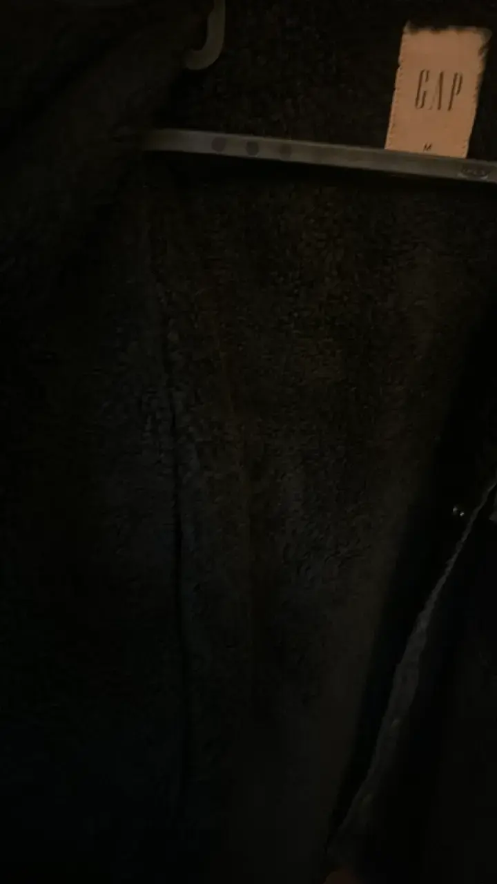 Chaqueta de mezclilla negra GAP para hombre - 4