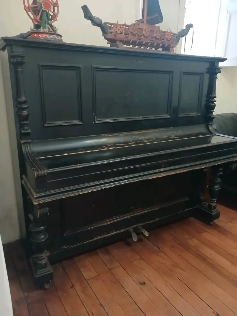 Piano vertical antiguo Linke & Co. Berlín - 5