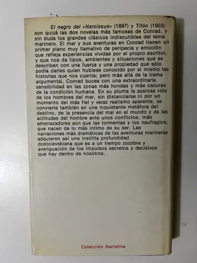 Libro 'Tifón' y 'El negro del Narcissus' de Joseph Conrad - miniatura 3