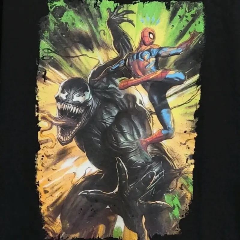 Polera Marvel Spider-Man y Venom Negra - 2