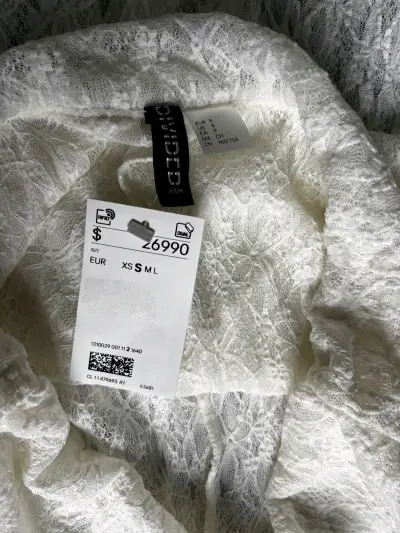 Mono de encaje blanco H&M elegante - miniatura 1