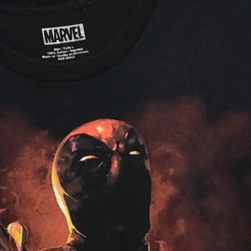 Polera Marvel Deadpool Negra para Hombre - 3