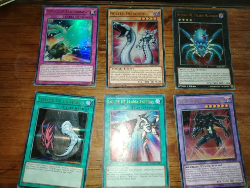 6 Cartas RARAS Yu-Gi-Oh! en español - 2