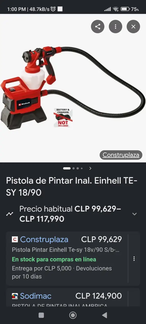 Pistola de pintura Einhell con compresor integrado - 6