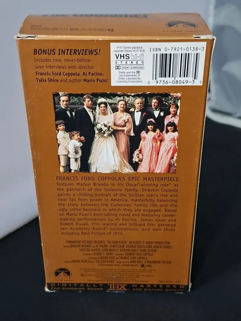 Colección de VHS El Padrino Trilogía - 4