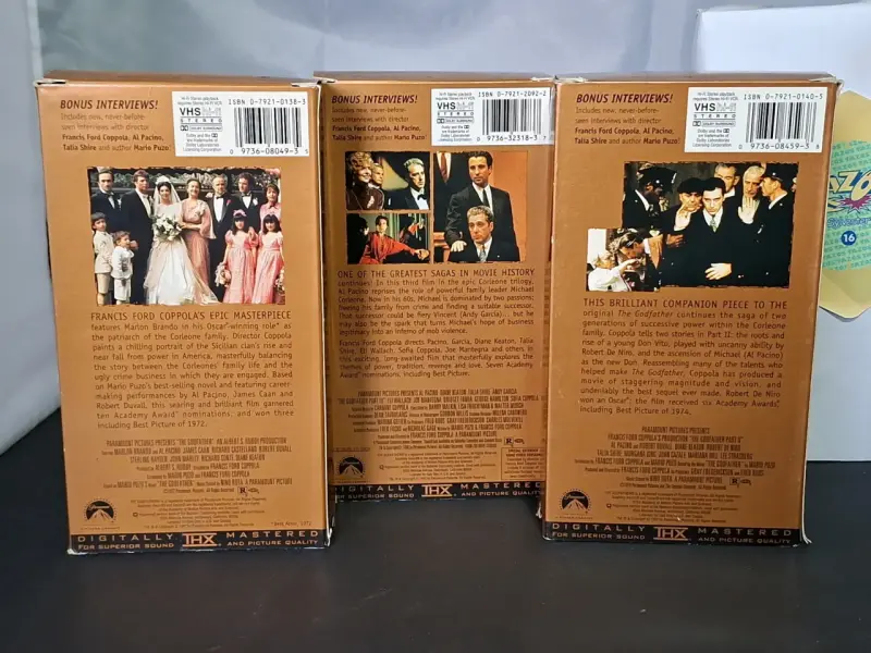 Colección de VHS El Padrino Trilogía - 5