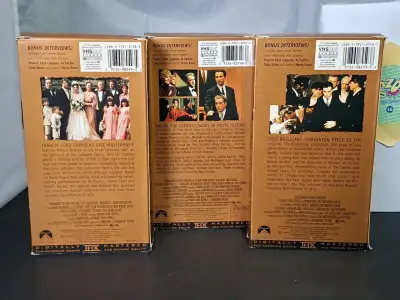Colección de VHS El Padrino Trilogía - miniatura 5