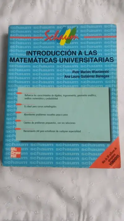 Libro Introducción a las Matemáticas Universitarias Schaum - miniatura 1