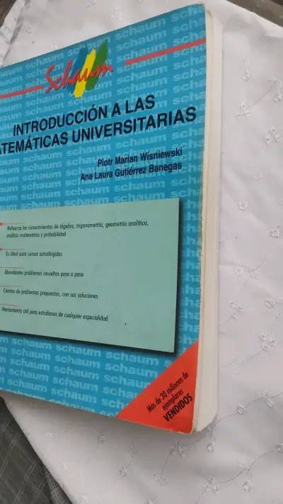 Libro Introducción a las Matemáticas Universitarias Schaum - miniatura 3