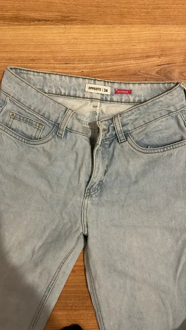 Jeans celestes Opposite talla 34 - 2