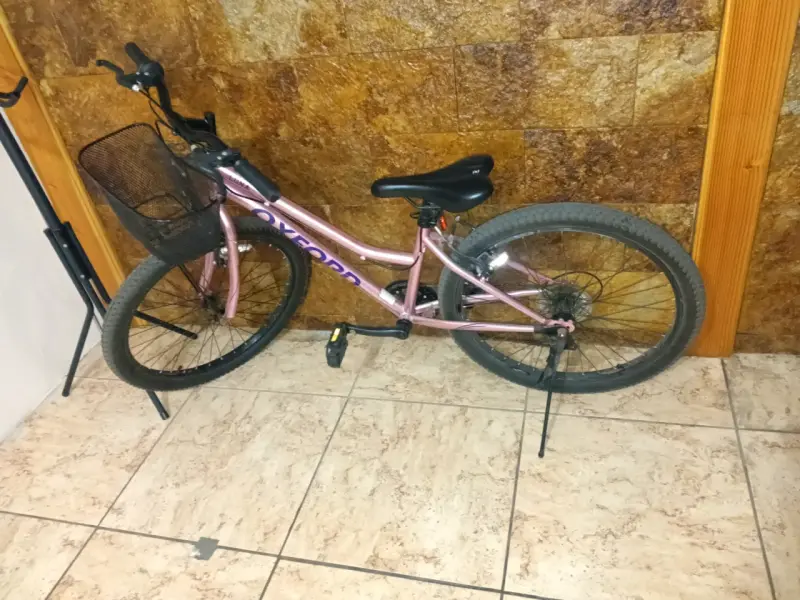 Bicicleta Oxford para adulto color rosa con canasto - 2