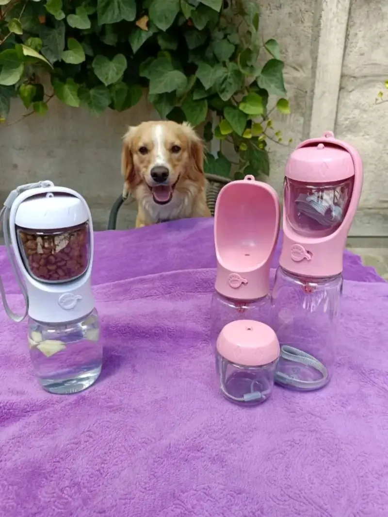 Botella Portátil 2 en 1 para Mascotas - 4