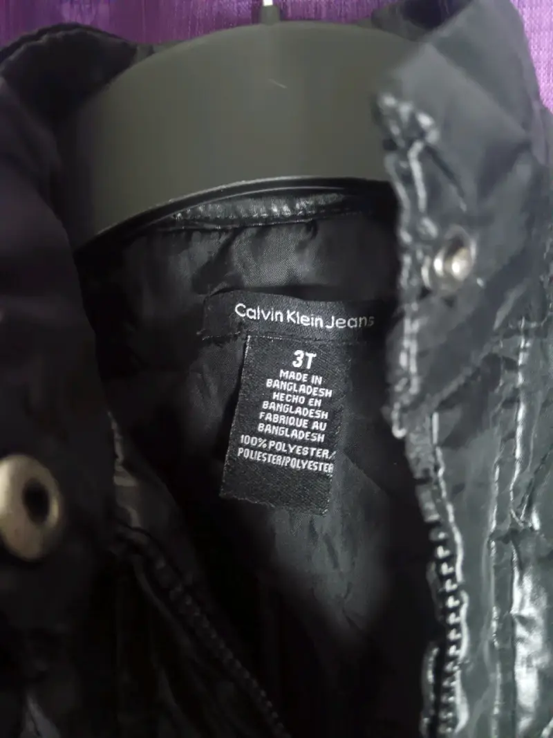 Chaqueta acolchada negra Calvin Klein para niños - 3