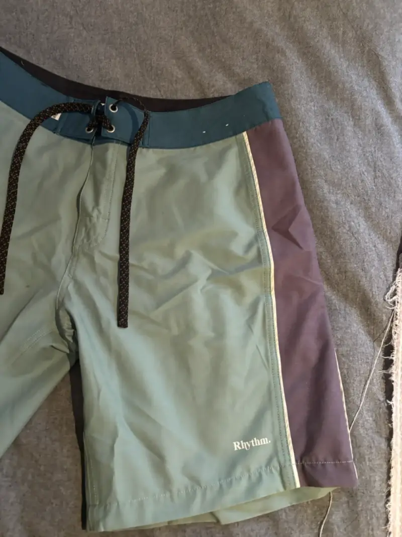 Shorts de baño Rhythm verde y morado - 4