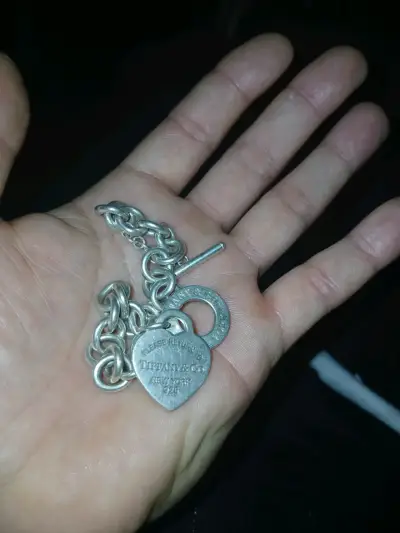 Pulsera de plata Tiffany & Co. con dije de corazón - miniatura 3