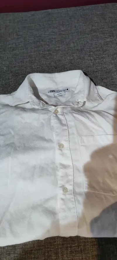 Camisa Blanca Slim Fit Zara Hombre - miniatura 1