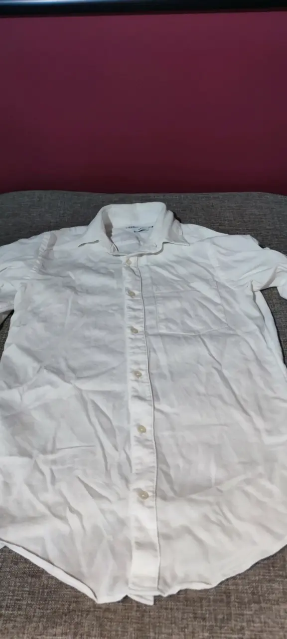 Camisa Blanca Slim Fit Zara Hombre - 2