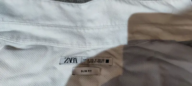 Camisa Blanca Slim Fit Zara Hombre - 3
