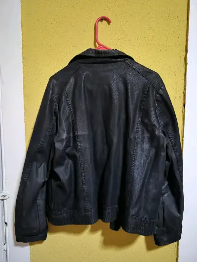 Chaqueta de cuero negra Lorenzo Ponti - miniatura 3