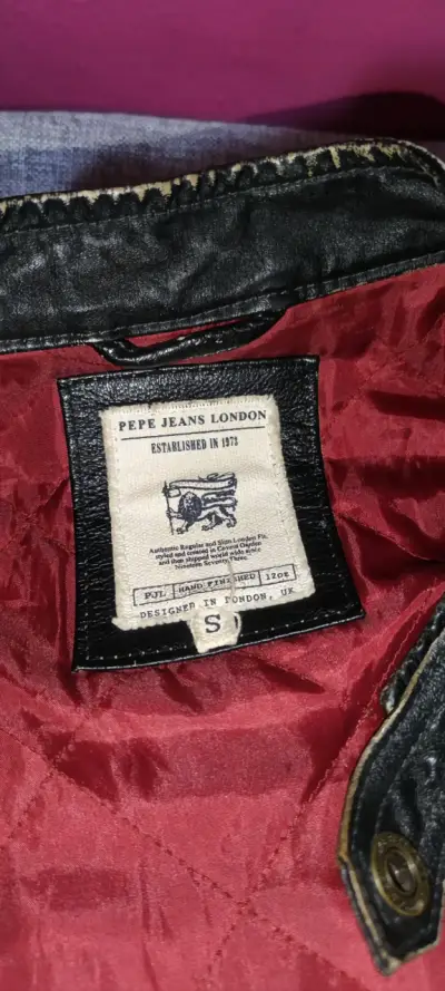 Chaqueta de cuero negra Pepe Jeans talla S - miniatura 1