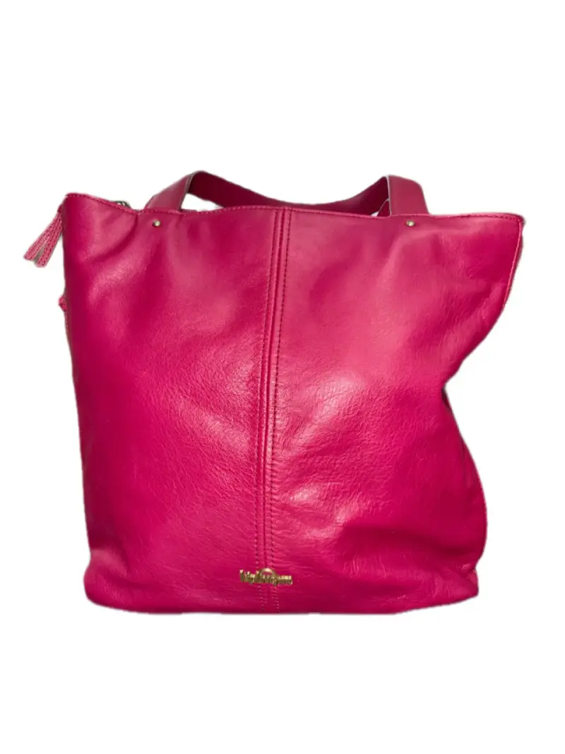 Cartera Kipling de cuero fucsia oscuro con cierre - 1