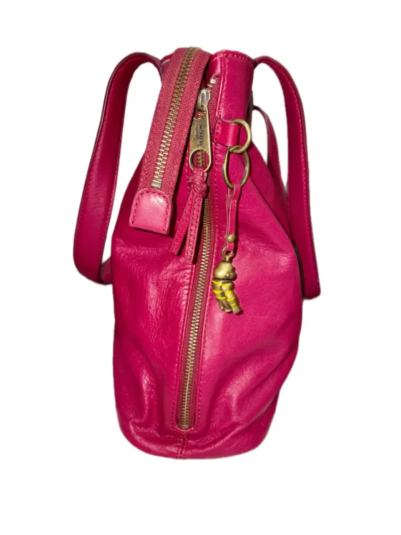 Cartera Kipling de cuero fucsia oscuro con cierre - 2