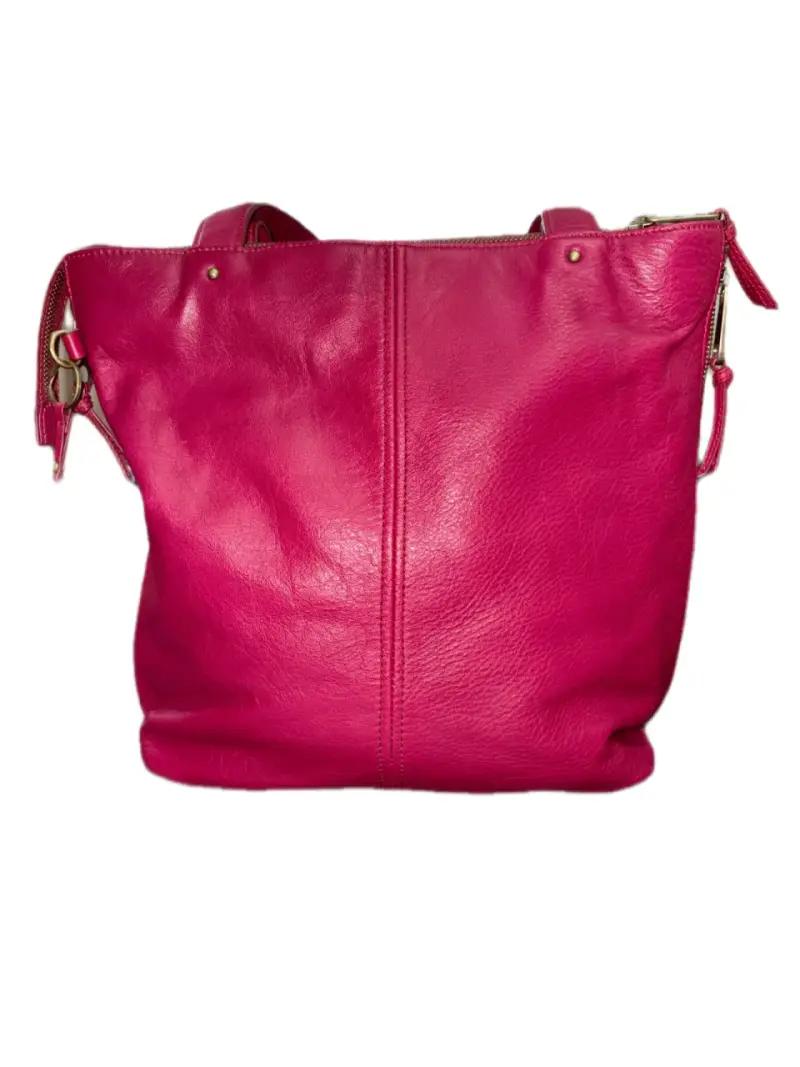 Cartera Kipling de cuero fucsia oscuro con cierre - 4