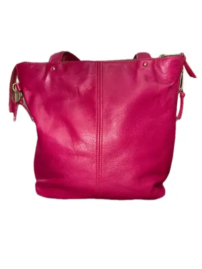 Cartera Kipling de cuero fucsia  oscuro con cierre - miniatura 4