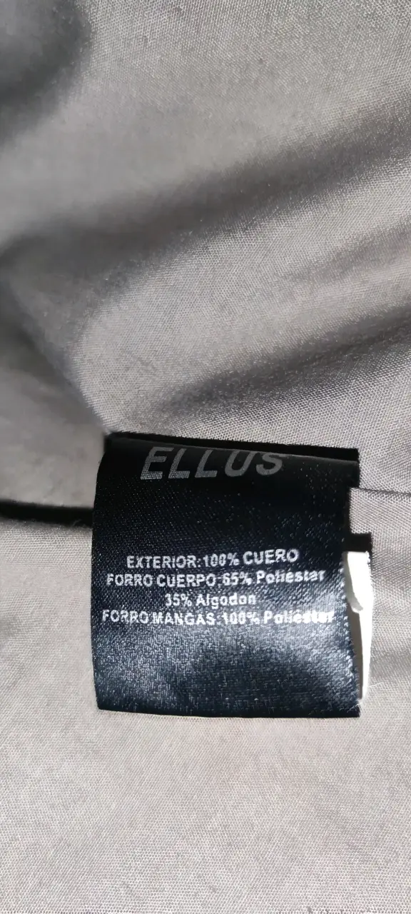 Chaqueta de cuero negra Ellus para hombre - 3