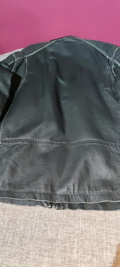 Chaqueta de cuero negra Ellus para hombre - miniatura 4