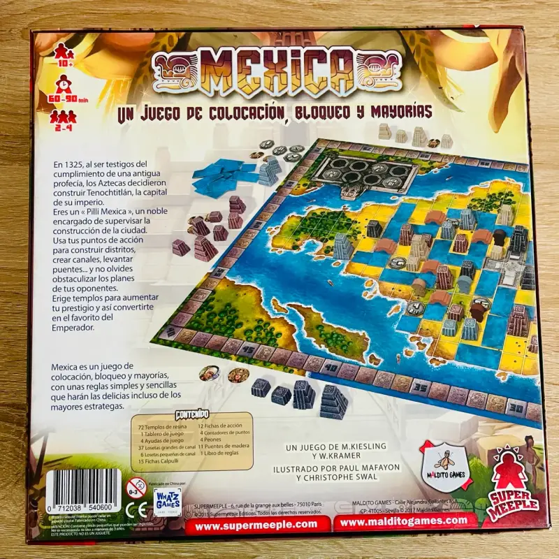 Juego de mesa Mexica de estrategia y colocación - 2