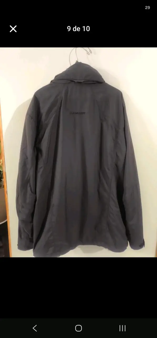 Chaqueta Impermeable Negra Mammut Drytech - 1