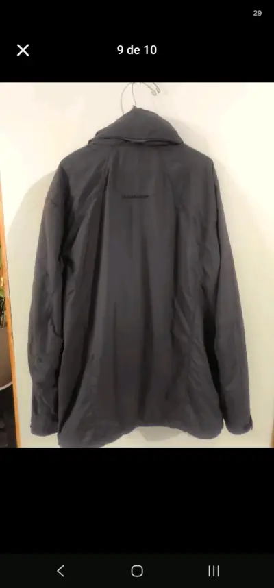 Chaqueta Impermeable Negra Mammut Drytech - miniatura 1