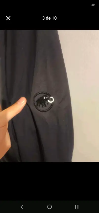 Chaqueta Impermeable Negra Mammut Drytech - miniatura 5