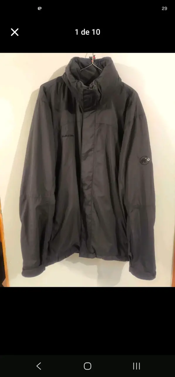 Chaqueta Impermeable Negra Mammut Drytech - 6