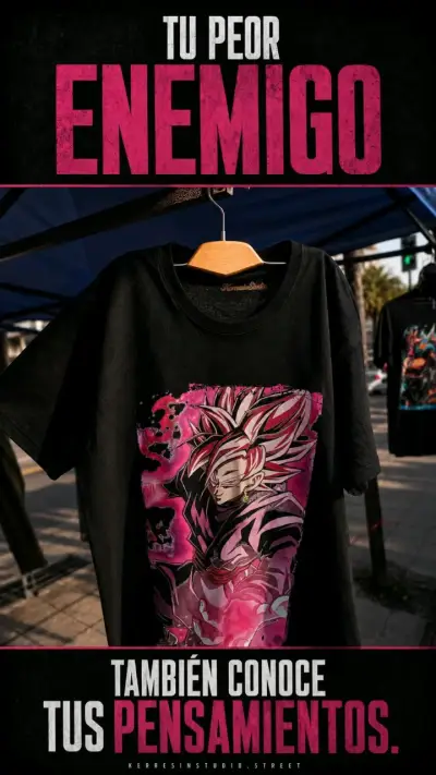 Poleras Anime Dragon Ball Z Negras Talla L y XL - miniatura 3