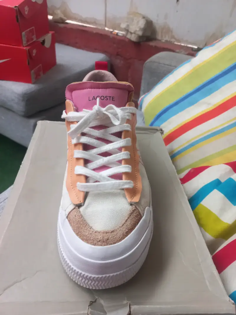 Zapatillas Lacoste Plataforma Mujer Rosadas - 2