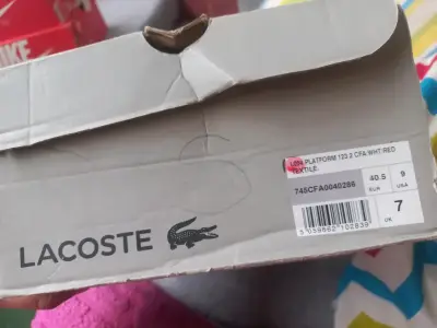 Zapatillas Lacoste Plataforma Mujer Rosadas - miniatura 3