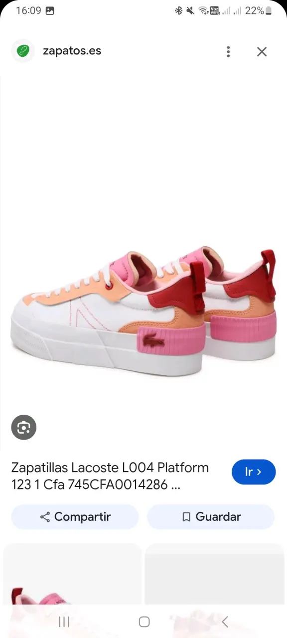 Zapatillas Lacoste Plataforma Mujer Rosadas - 5