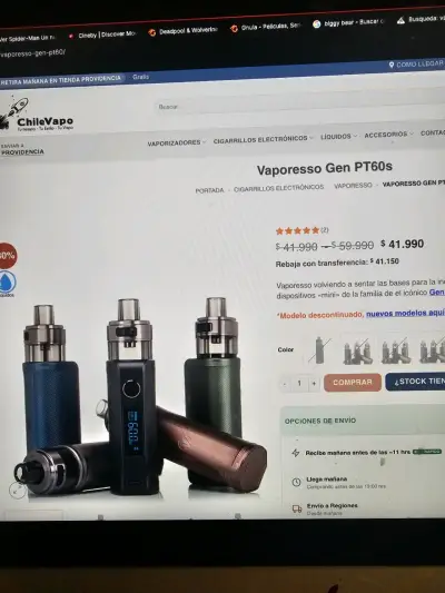 Kit de Vapeo Vaporesso Target 200 con Accesorios - miniatura 4