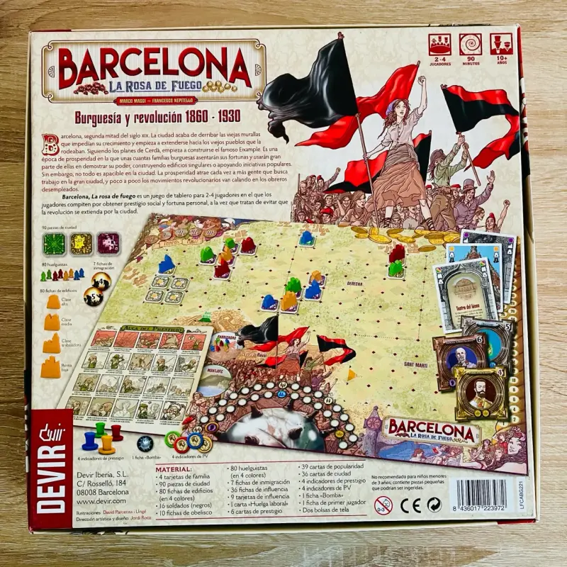 Juego de mesa Barcelona La Rosa de Fuego - 2