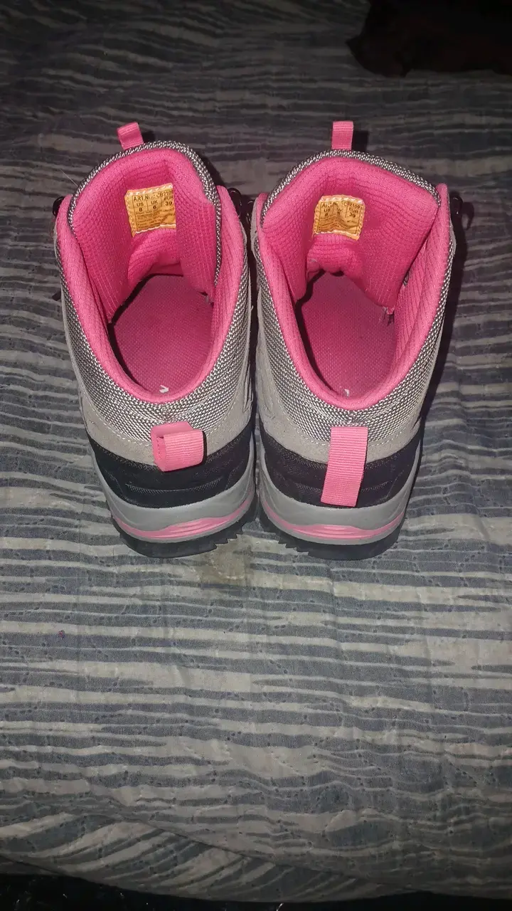 Botas de trekking para mujer gris y rosa - 3