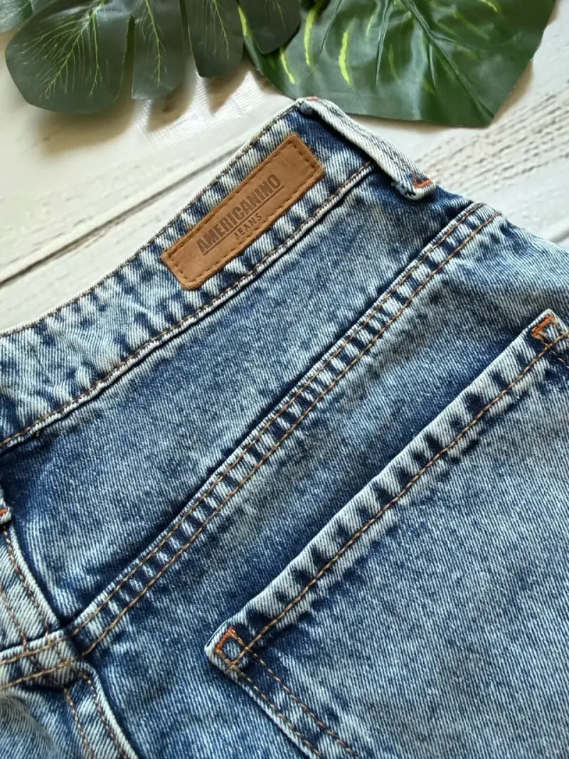 Jeans de mezclilla azul claro Americano - 3