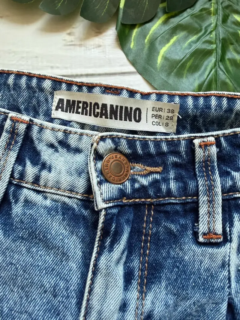 Jeans de mezclilla azul claro Americano - 4