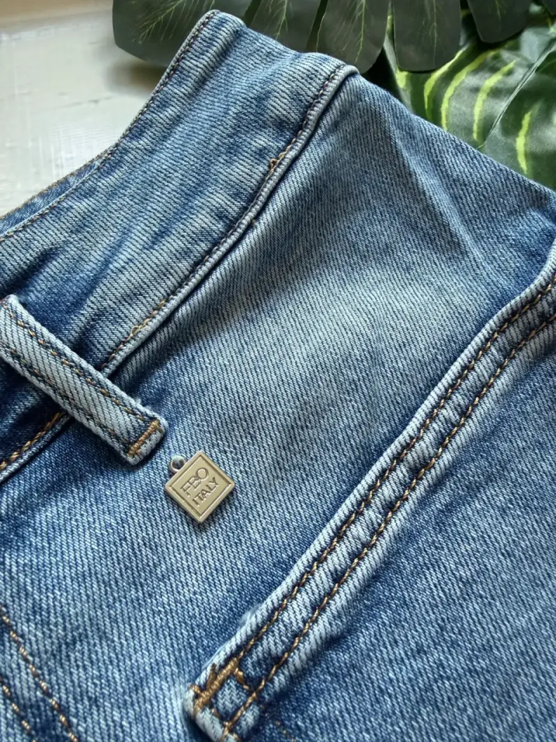 Jeans cargo de mezclilla azul cargo - 4