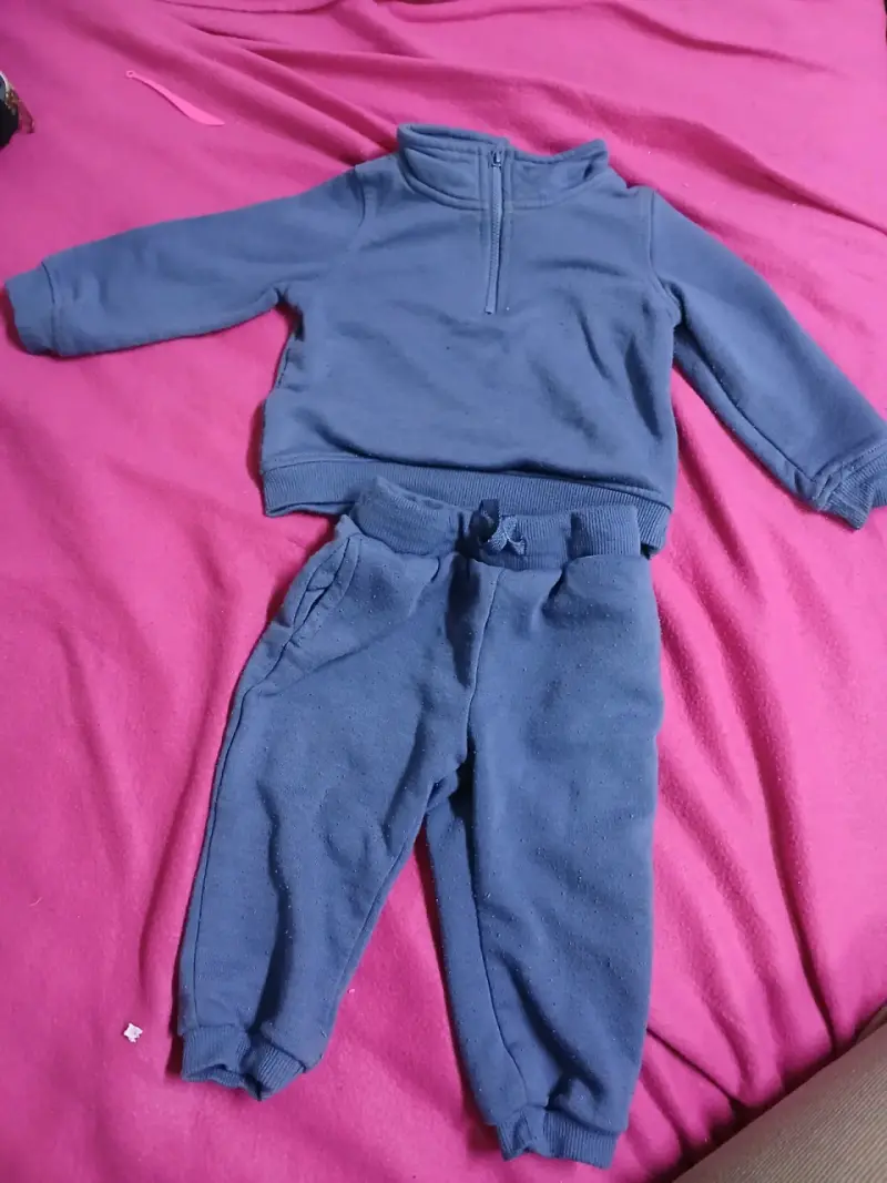 Conjunto buzo azul para bebé 12 meses - 2